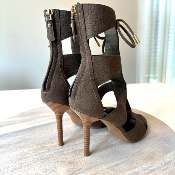 Authentic Louis Vuitton Corfu Women's Leather Gladiator Lace Up Sandals US Sz 5 - Picture 8 of 15